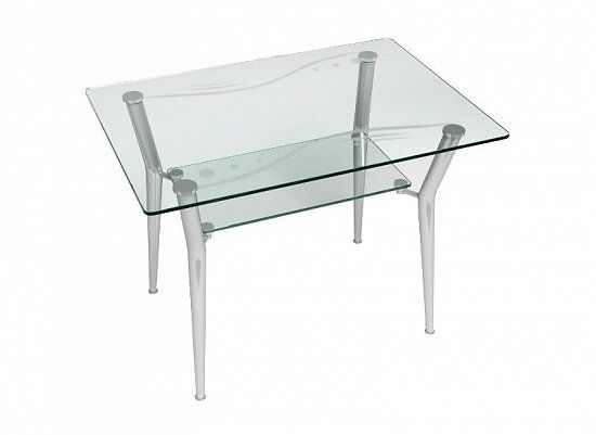Стеклянный стол – воздушный элемент декора